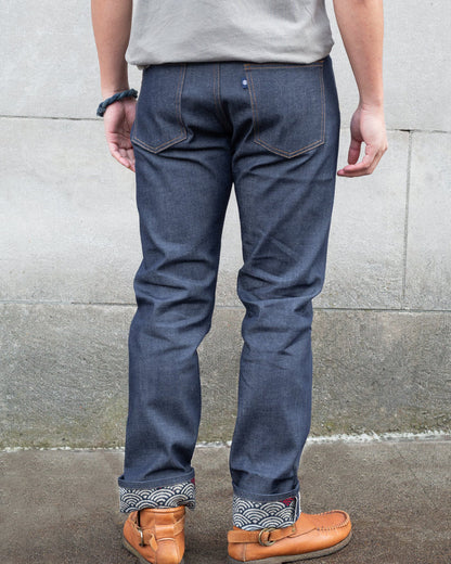 Kiriko Original Denim Jeans, US Made 12.5 oz. Premium Selvedge, Raw, Seigaiha