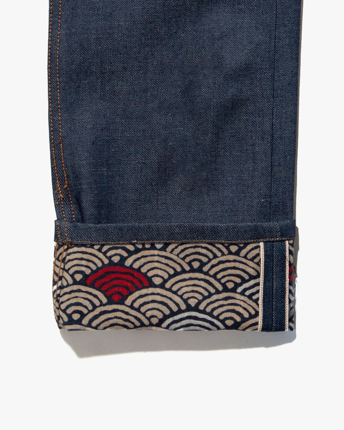 Kiriko Original Denim Jeans, US Made 12.5 oz. Premium Selvedge, Raw, Seigaiha