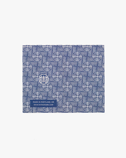 Indigo and White Geometric