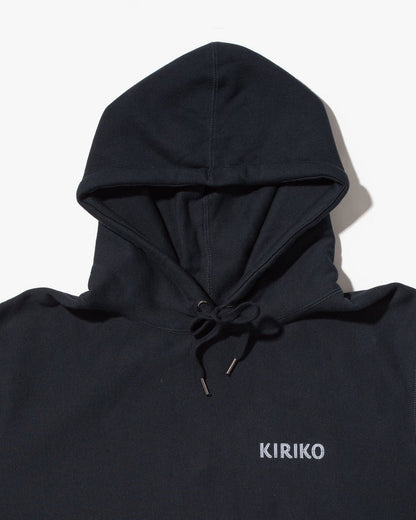 Kiriko Original Hoodie, Printed Ainu, Navy