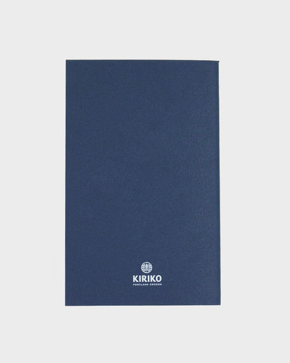 Kiriko Original Lined Notebook, Blue Seigaiha