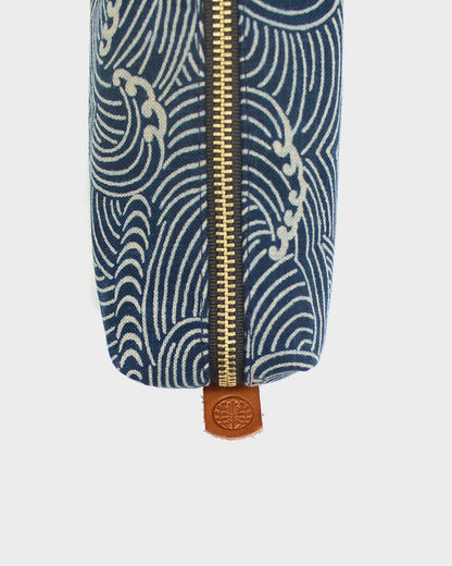 Kiriko Original Pencil Pouch, Indigo Nami