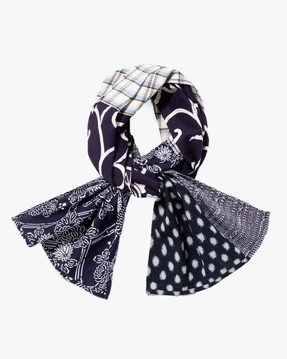 Kiriko Original Scarf, Patched Boro, Indigo, 27