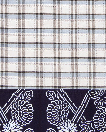 Kiriko Original Scarf, Patched Boro, Indigo, 27