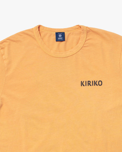 Kiriko Original Tee, 6 oz Cotton, Yellow with Indigo Koi-Dragon