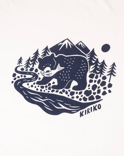 Kiriko Original Tee, 6oz Cotton, Kuma, Cream White