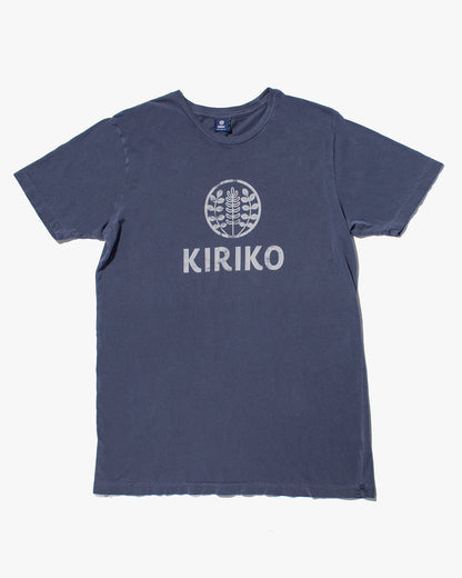 Kiriko Original Tee, 6oz Cotton, Printed Logo, Navy