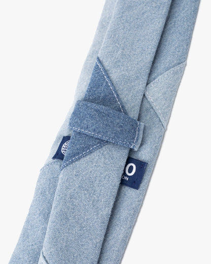Kiriko Original Tie, Patchwork, Light Denim