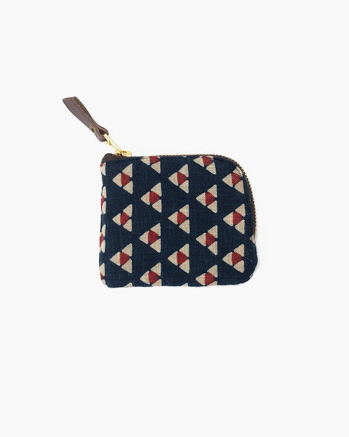 Kiriko Original, Zipper Wallet, Indigo Uroko