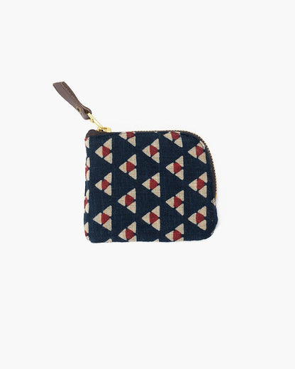 Kiriko Original, Zipper Wallet, Indigo Uroko