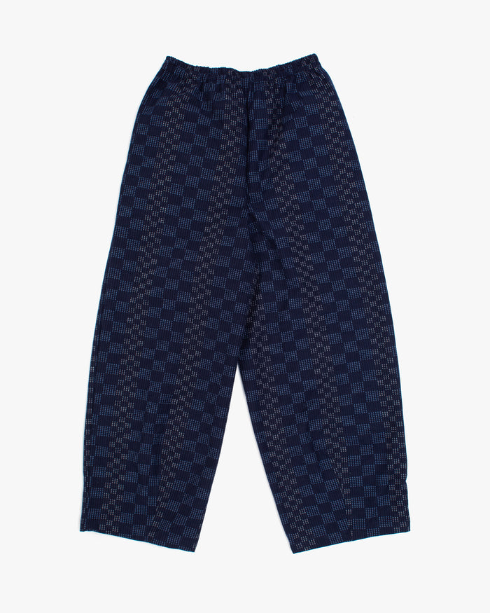 Kiriko x ToK, Lantern Pants, Indigo with Blue and White Jyuji