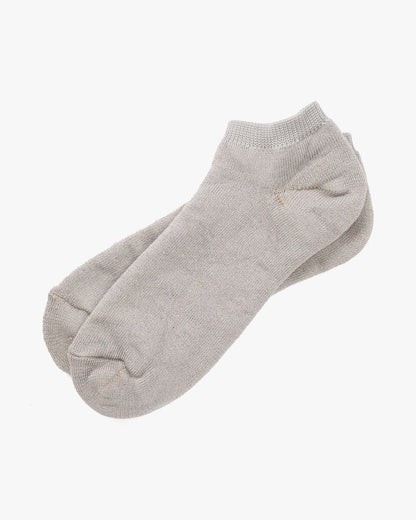Knitwin, Anklet Socks, Linen Cotton Pile, Sampo Light Gray