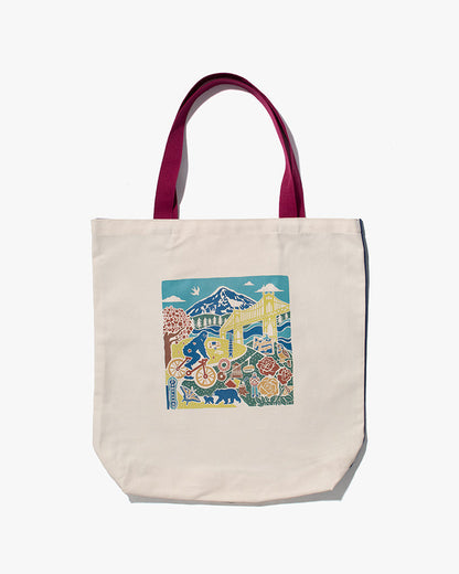 Kokoro Original, Tote Bag, Portland Map