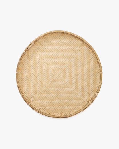 Kokoro Original, Woven Flat Bamboo Tray, Set of 4