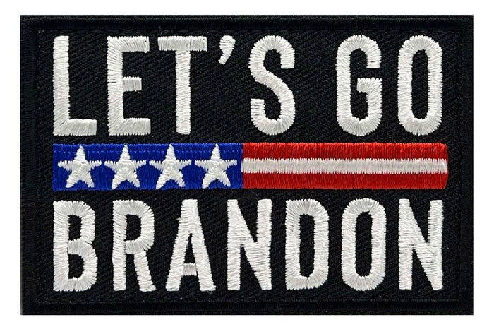 Let's Go Brandon Patch [3.0 X 2.0 - Hook Fastener Backing - PB-8]