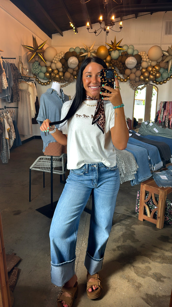 Lil Horses Tee White