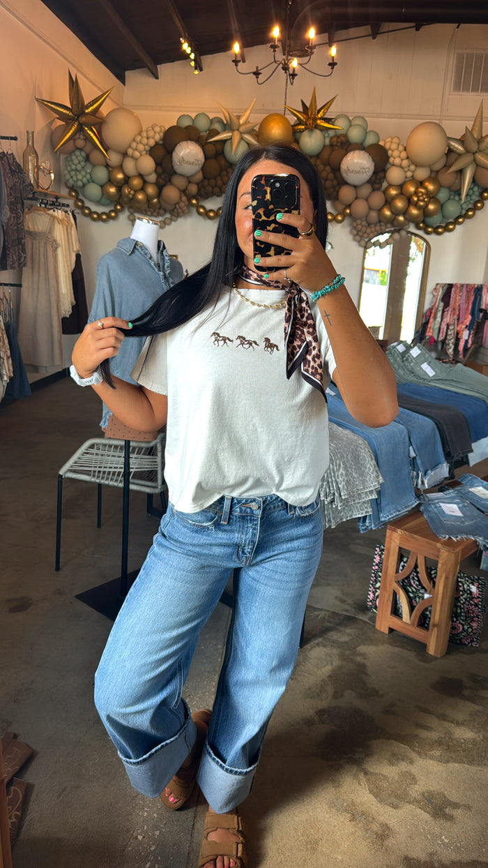 Lil Horses Tee White