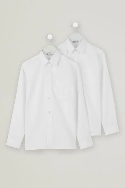 Long Sleeve White Shirt - Twin-Pack