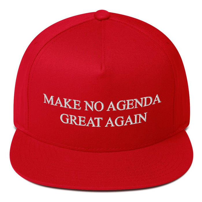 MAKE NO AGENDA GREAT AGAIN - high snapback hat