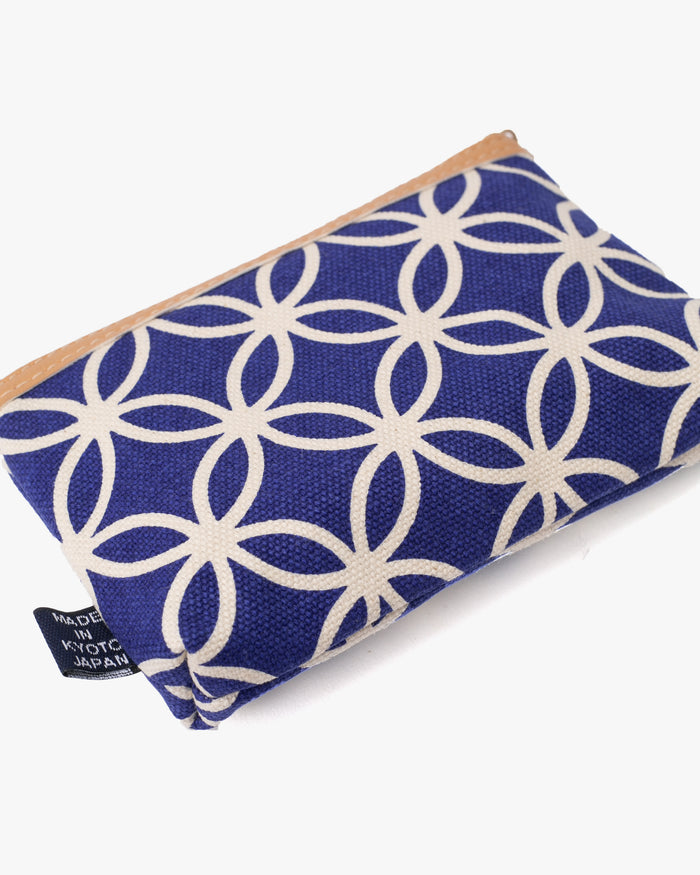Maple & Moon Bag, Coin Pouch, Blue Shippou