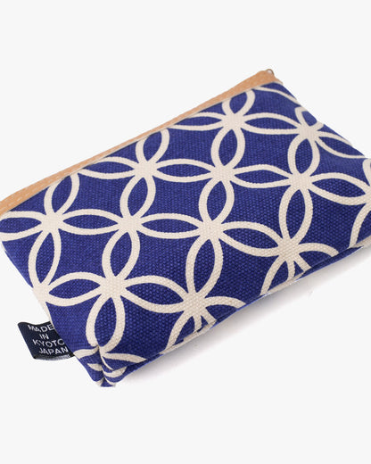 Maple & Moon Bag, Coin Pouch, Blue Shippou