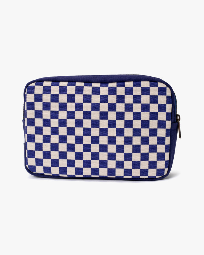 Maple & Moon Bag, Pouch, Blue Ichimatsu
