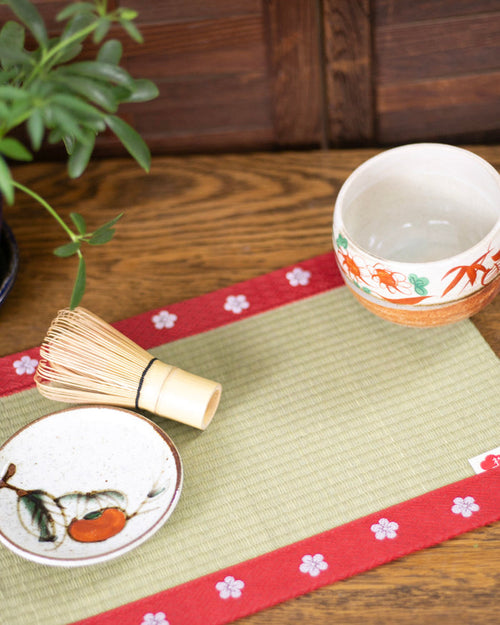 Matsuba Tatami, Table Mat, Red Plum