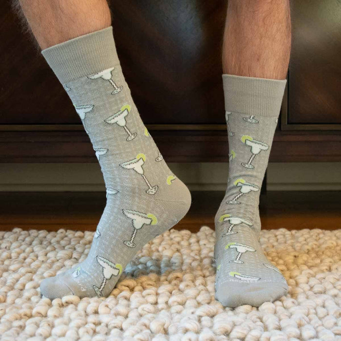 Men's Margarita Socks, Grey