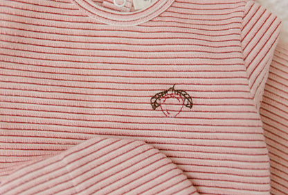 Metallic Stripe Collection - Two Piece Set - Girls