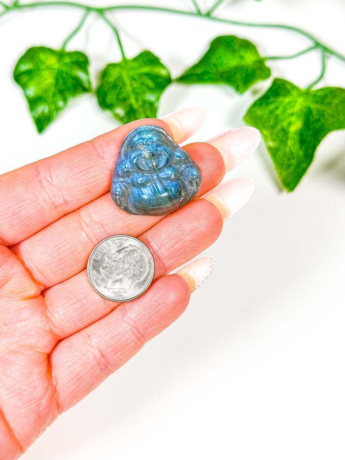 Mini Labradorite Buddha