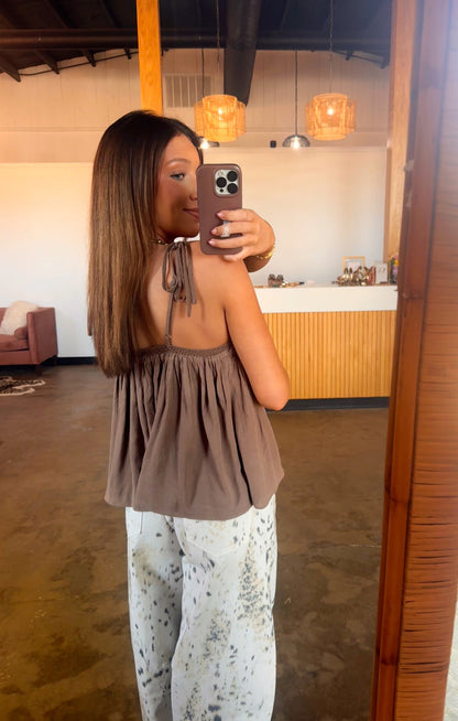 Mocha Flowy Cami