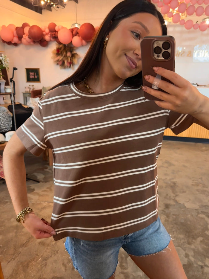Mocha Line Tee