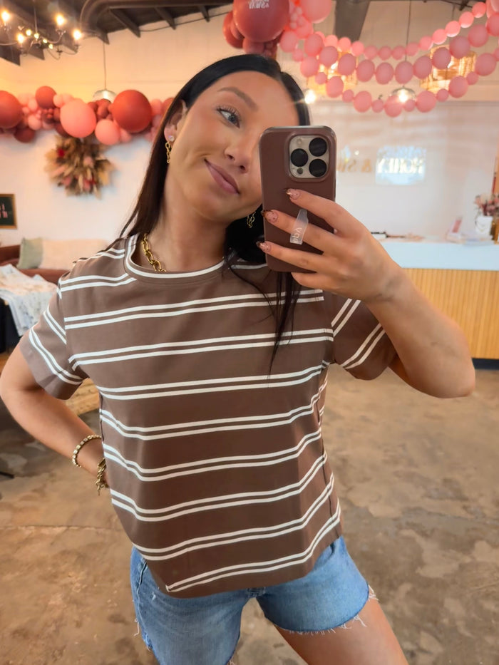 Mocha Line Tee