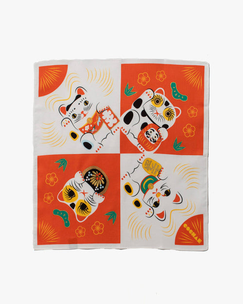 Modern Furoshiki, Musubi, Cochae, Manekineko, 19 x 19