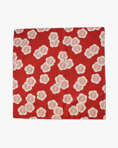 Modern Furoshiki, Musubi, Reversible, Isa Monyo, Ume, Lime Green and Orange, 27.5" x 27.5"