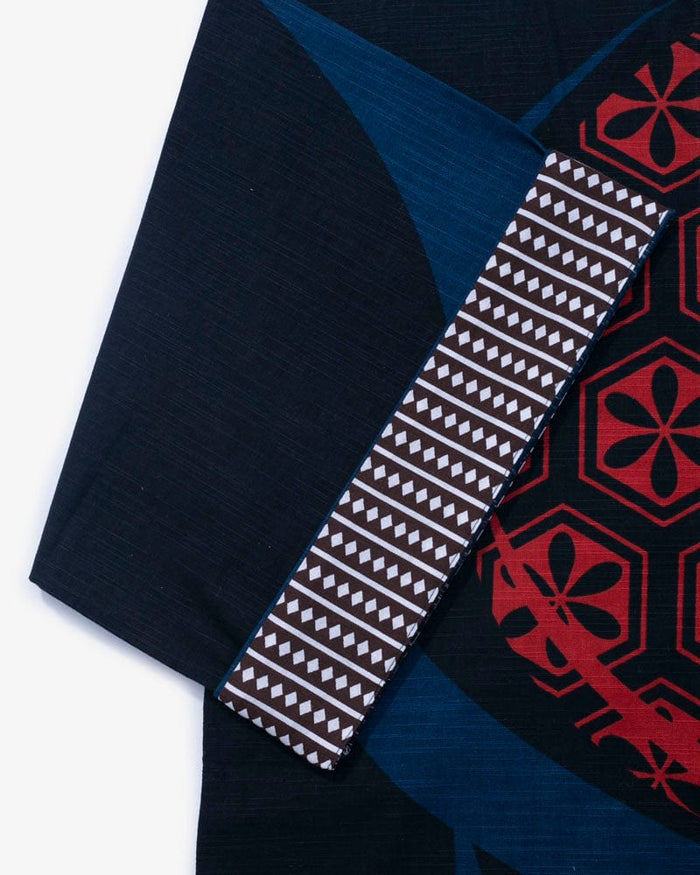 Modern Happi Jacket, Slab Cotton, Multi