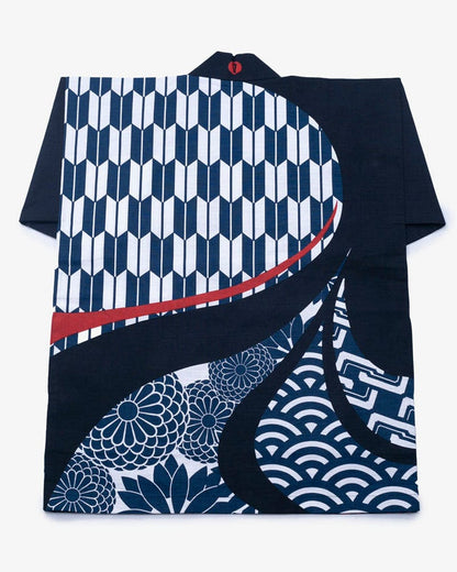 Modern Happi Jacket, Slab Cotton, Multi