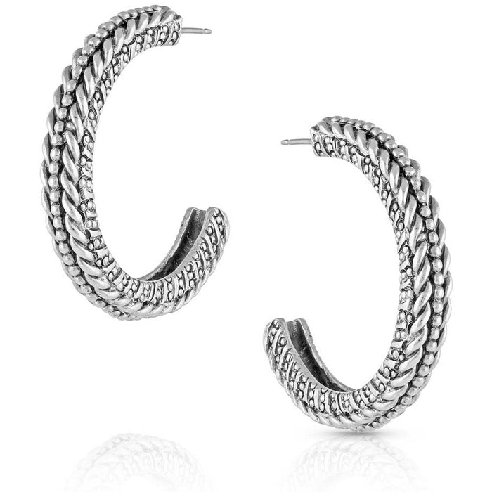 Montana Silversmith Roped In Hoop Earrings
