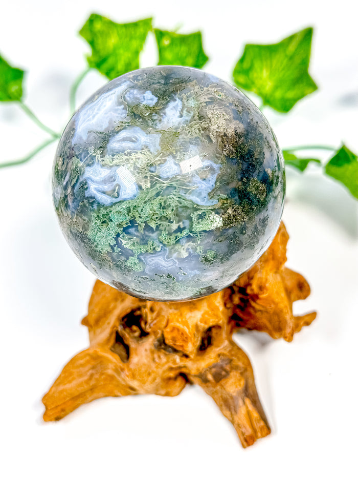 Moss Agate Sphere (54C)