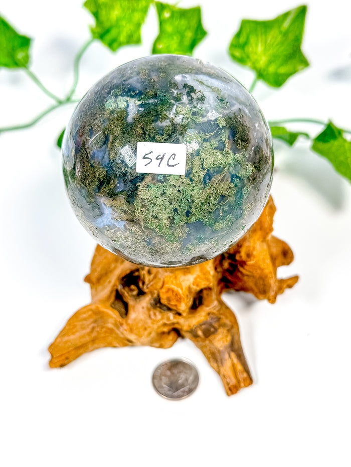 Moss Agate Sphere (54C)