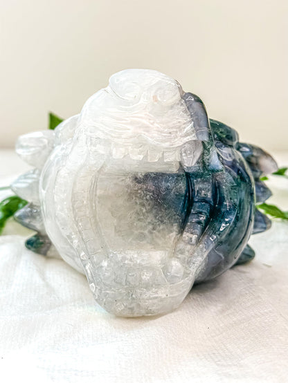 Moss Agate Statement Tiger Head #1