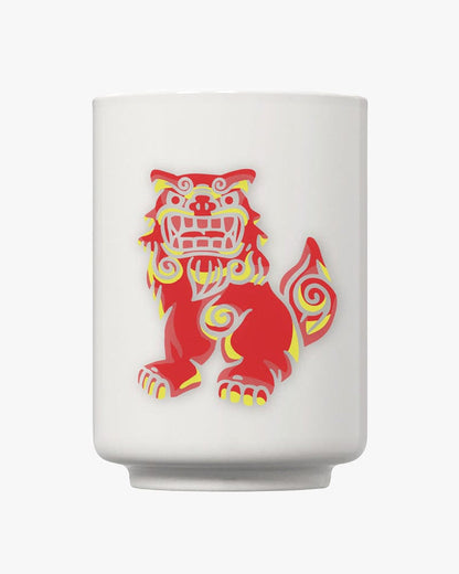Mug, Arutha, Heat Changing, Shisa (Red/Blue)