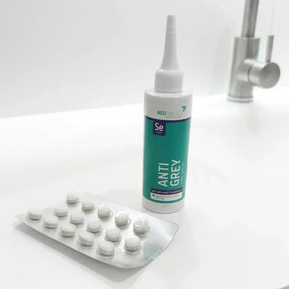 Neofollics anti-grey serum + tablets combination pack - Hairgivers