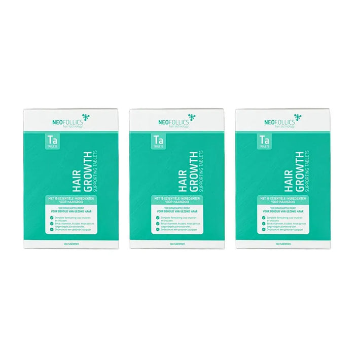 Neofollics hair growth tablets 3-pack - Hairgivers