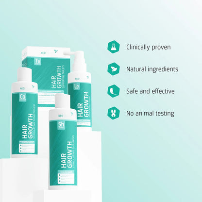 Neofollics Shampoo + Conditioner + Serum + Tablets