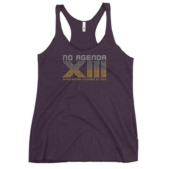 NO AGENDA 13 YEARS - racerback tank