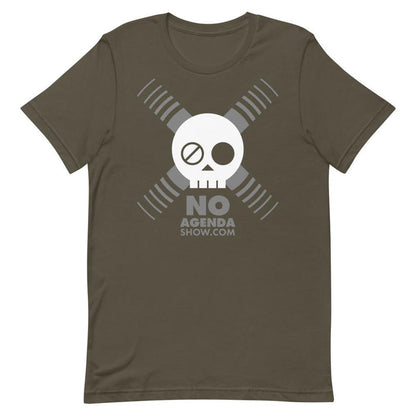 NO AGENDA SKULL - tee shirt