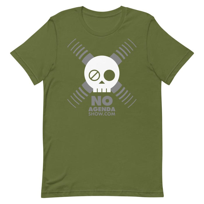 NO AGENDA SKULL - tee shirt