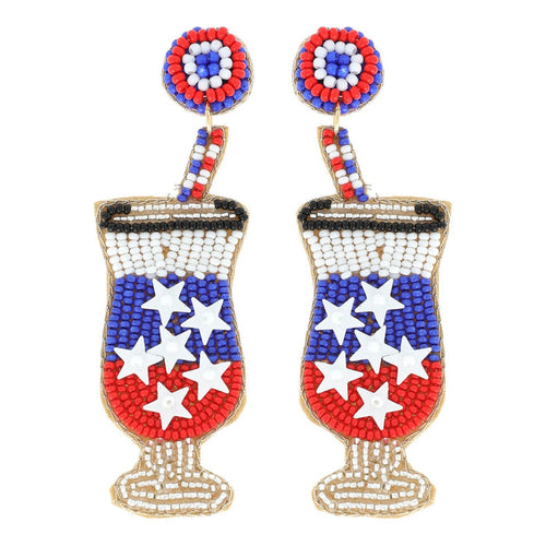 Patriotic Cocktail Earrings