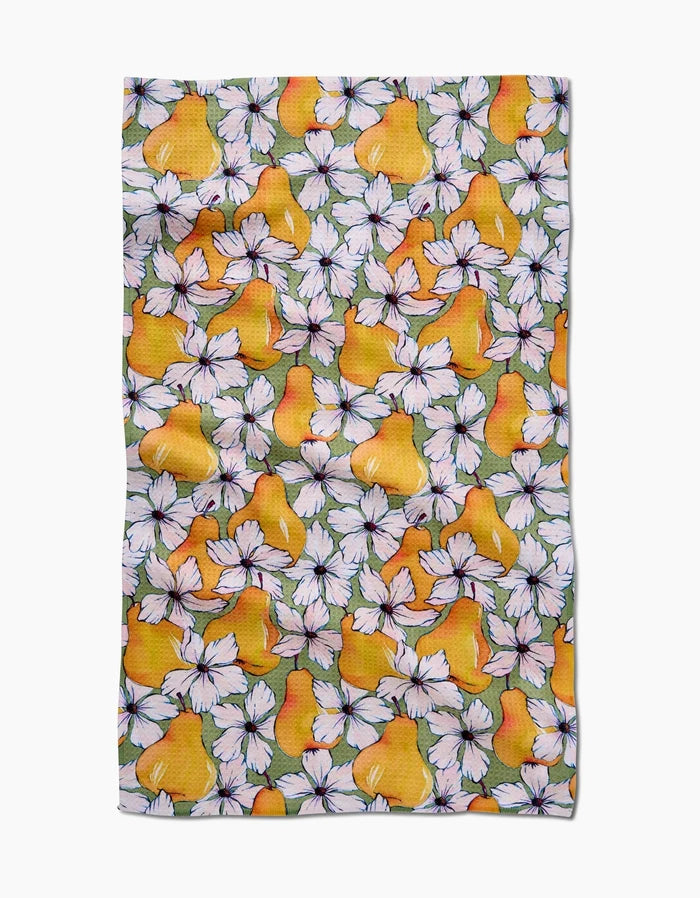 Pears Petals Kitchen Tea Towel